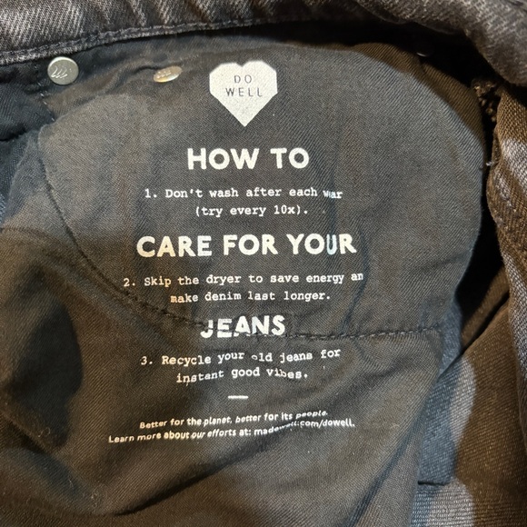 Madewell The Slim Boyjean Black Lunar Wash Jeans Size 28 - Picture 11 of 11